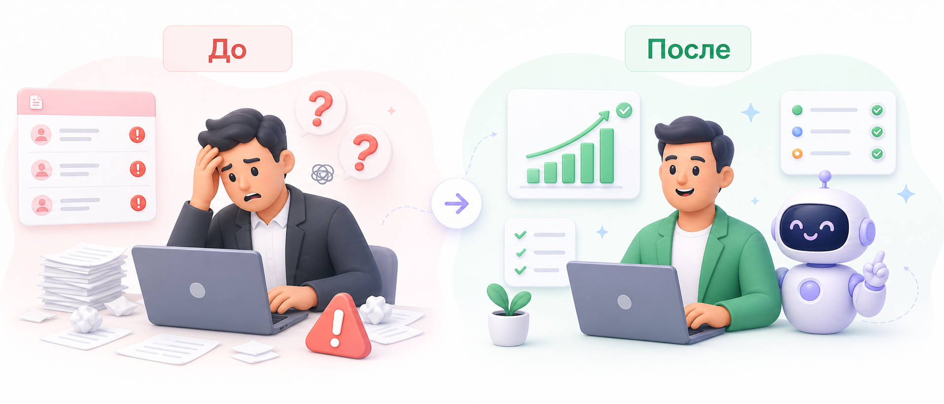 До и после внедрения SoftCollect AI